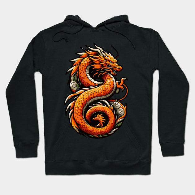 MAJESTIC DRAGON | GOLDEN LUNAR Hoodie by VISUALUV